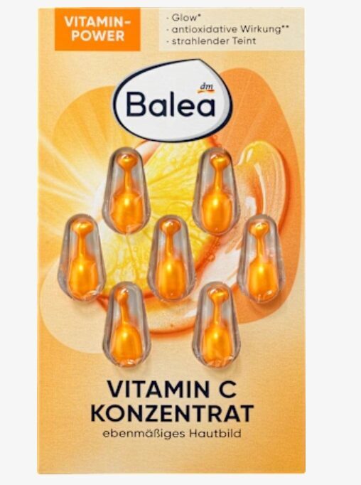 Balea kopjošas kapsulas ar vitamīnu C, 7gab.